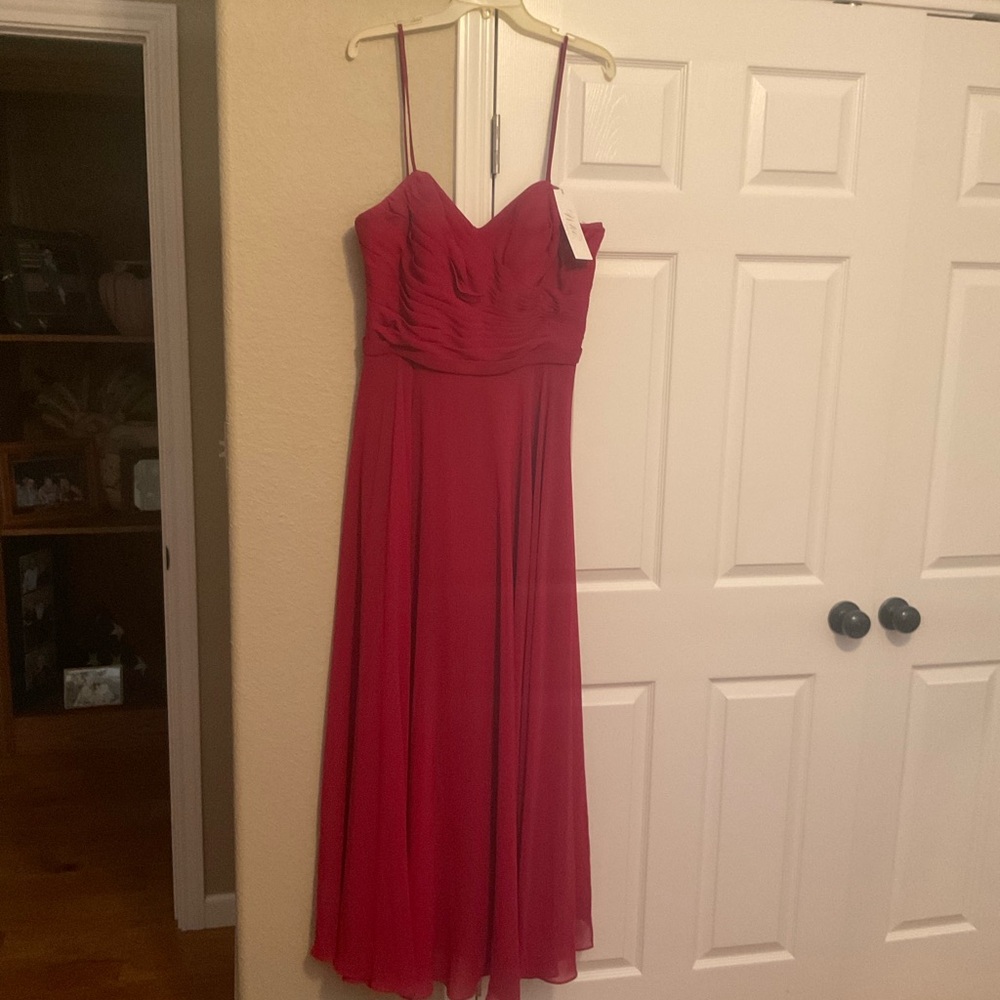 Elegant Red Evening Dress Bridesmaids dress